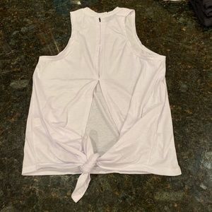 Workout tie-back tank